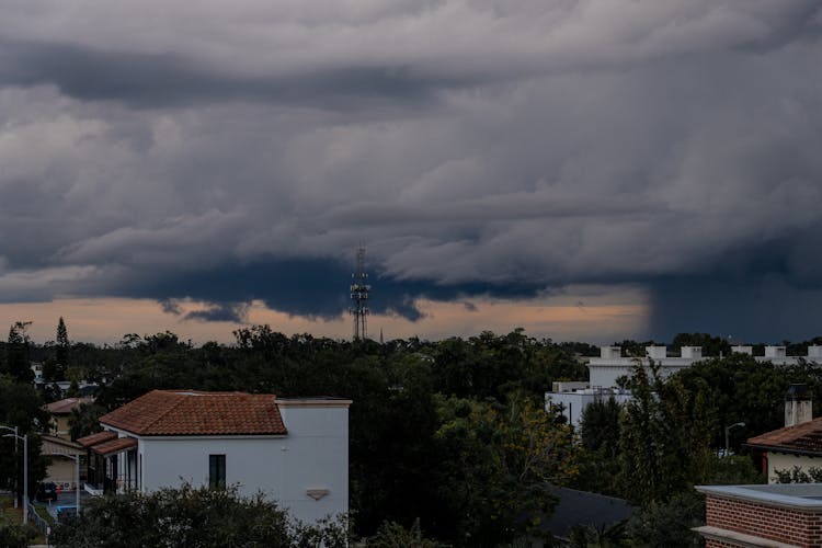 Storm Clouds Over City