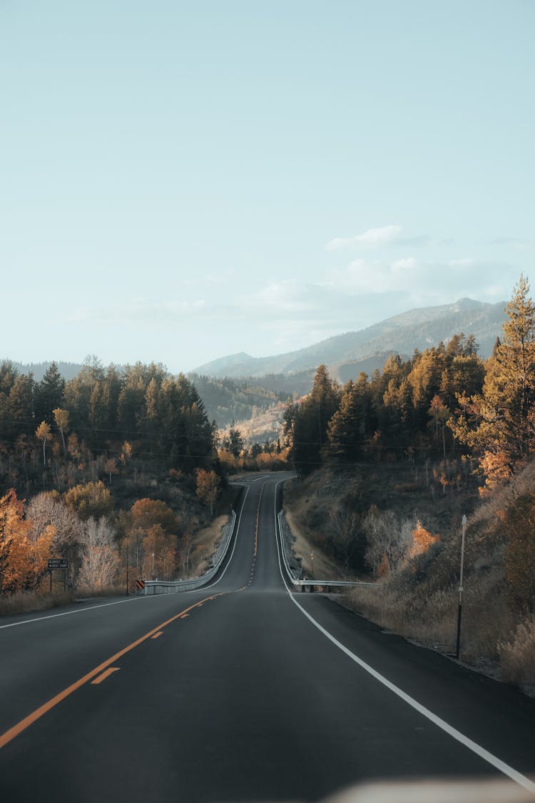 Clear Sky Over Road