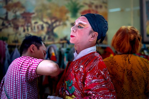 Performers Preparing Backstage