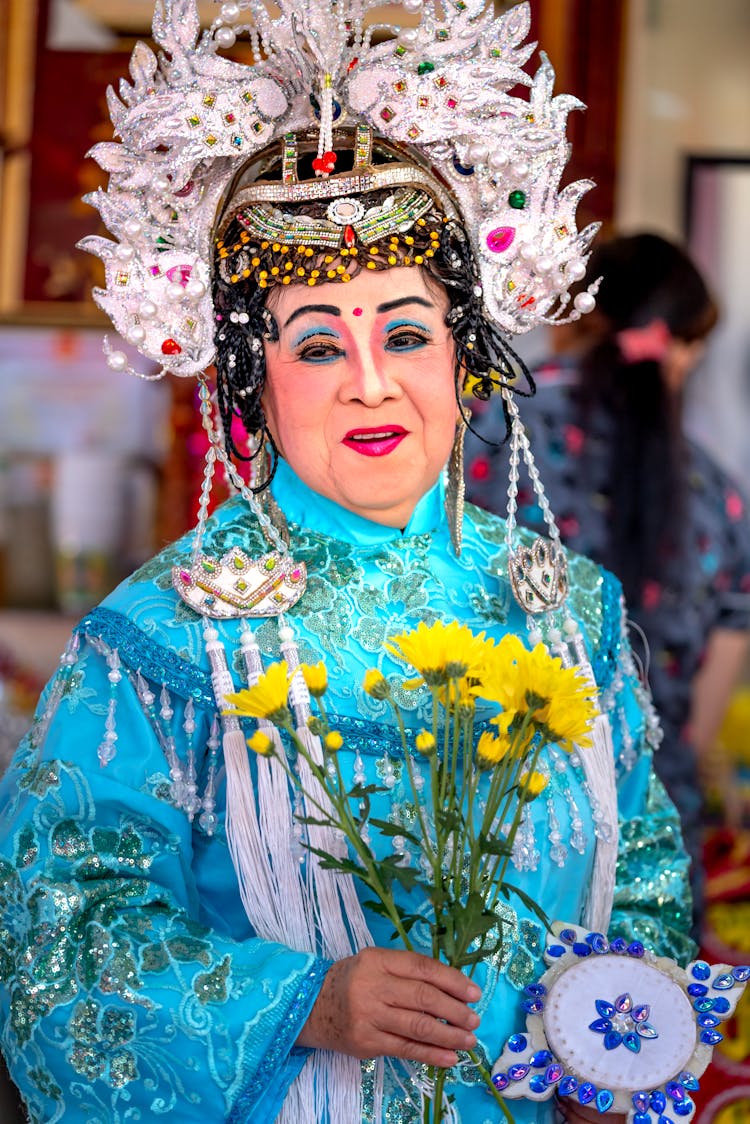 Performer In Traditional Chinese Costume