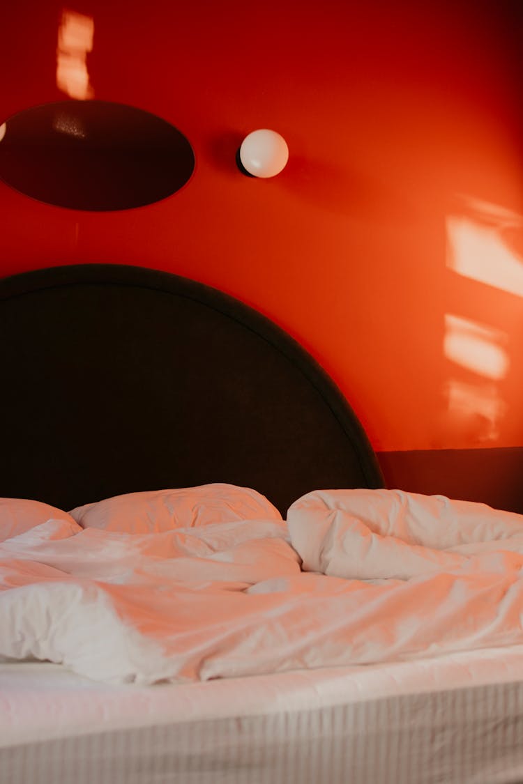 White Blanket On The Bed