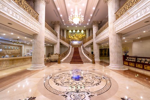 Marble Foyer of Luxurious Hotel