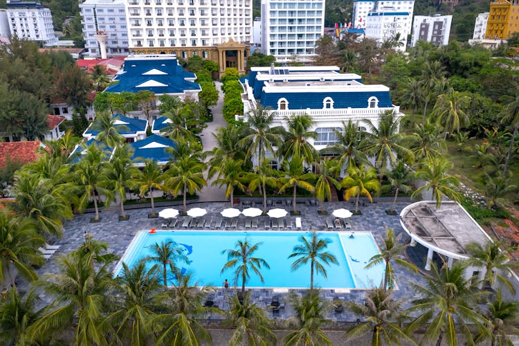 Swimming Pool In Luxury Summer Resort