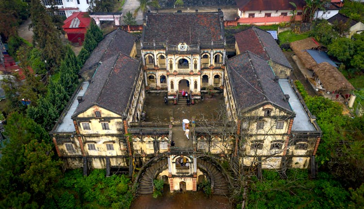 Old Historic Castle With Garden