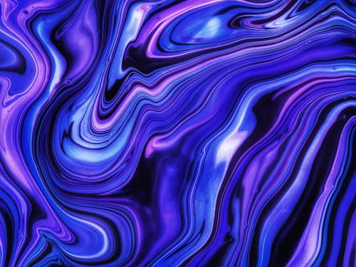 Purple Abstract Art Painting
