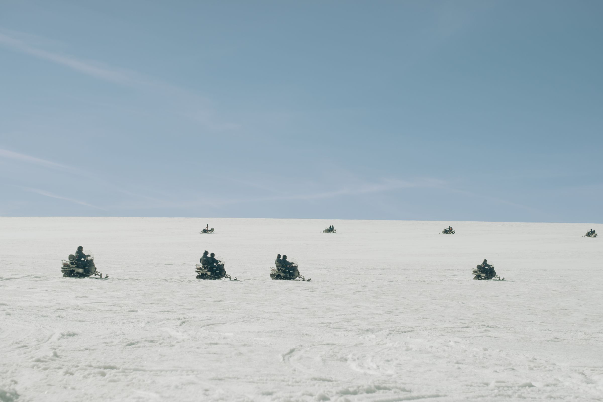 Sneeuwscooters in Zweden