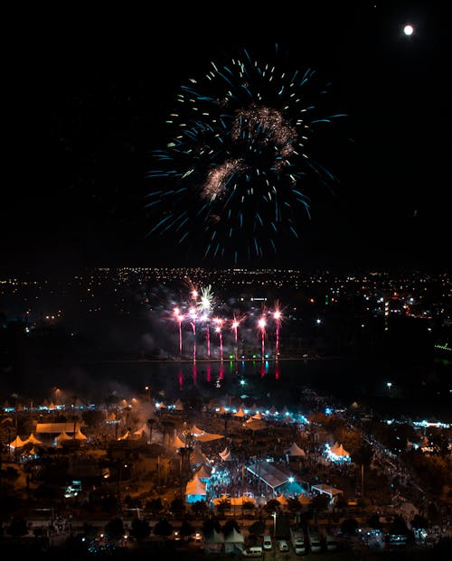 Imagine de stoc gratuită din celebrare, focuri de artificii, fotografiere verticală