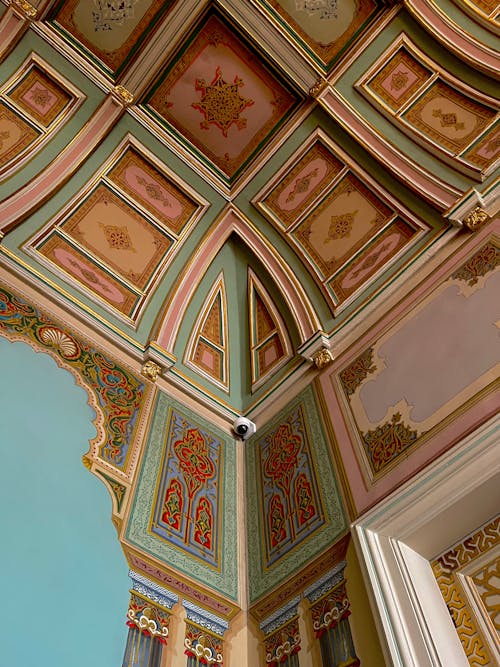 Art on a Ceiling and Walls in a Palace 