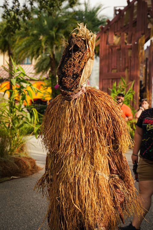 Customes Using Straw Person in Straw Costume · Free Stock Photo