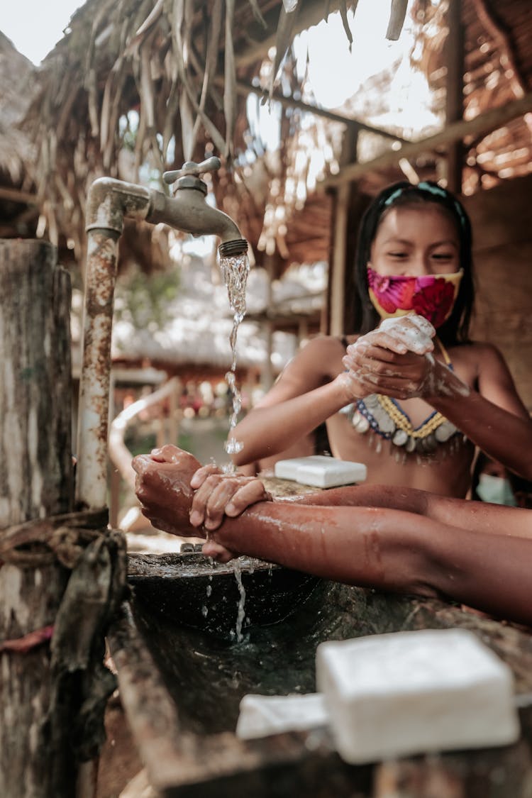 Kids Washing Their Hands