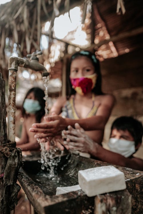 Kids Washing their Hands