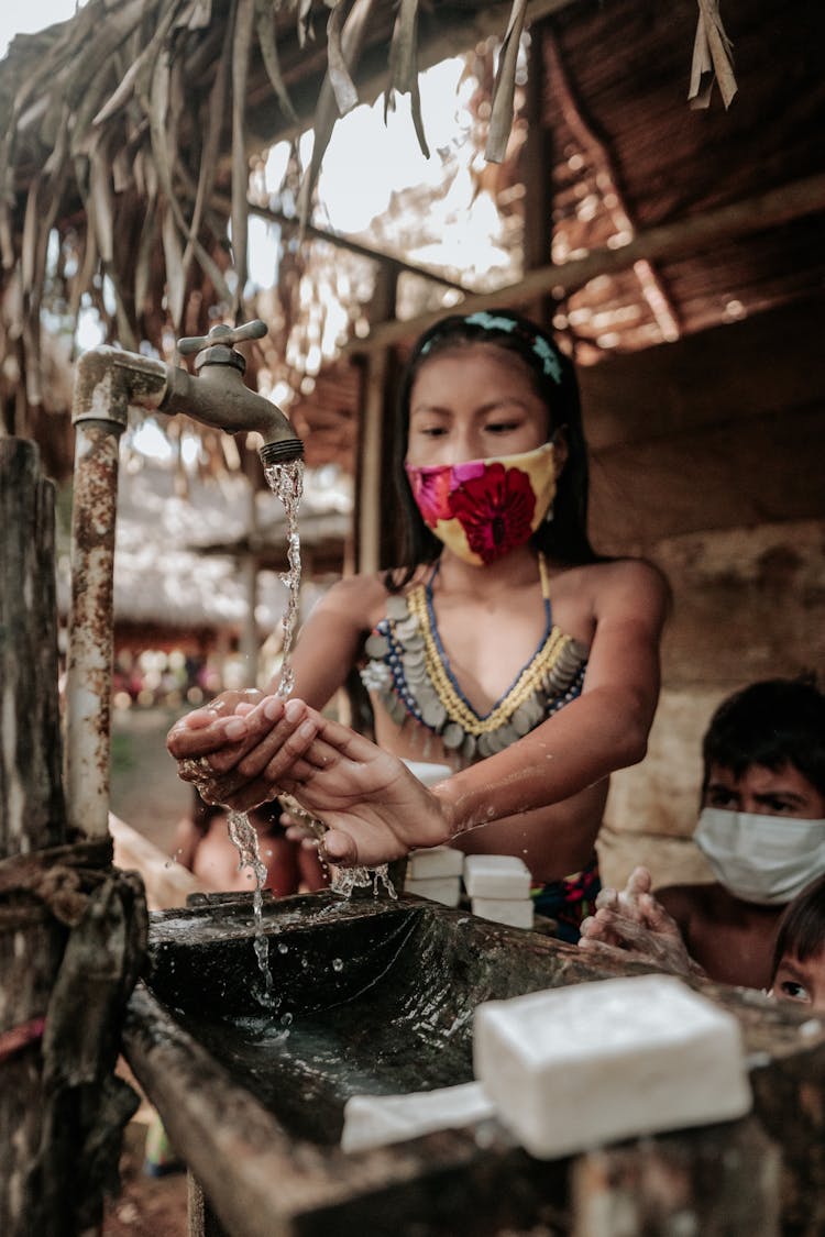 Woman Washing Hands