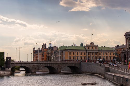 Tenements and Bridge in Stockholm 