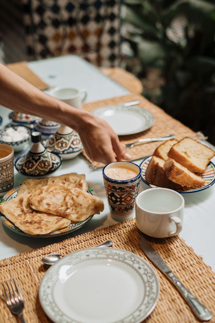 Pancakes And Coffee For Breakfast