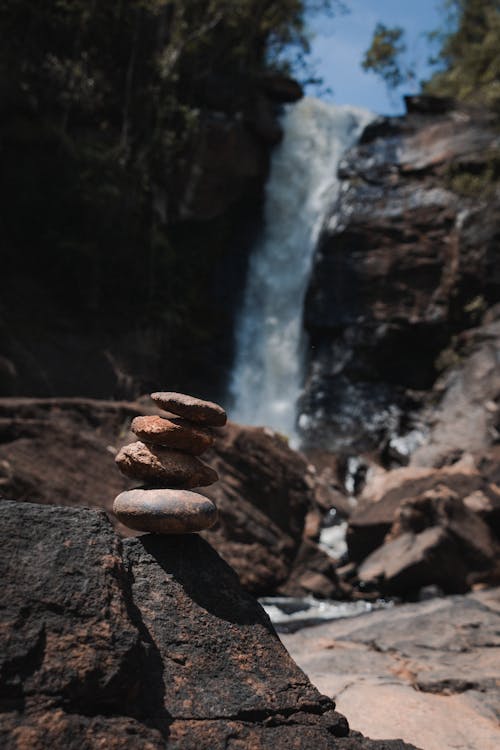 강, 균형, 돌의 무료 스톡 사진
