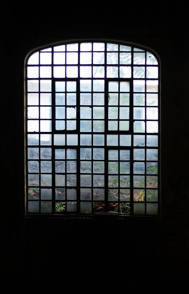 Black Metal Framed Glass Window