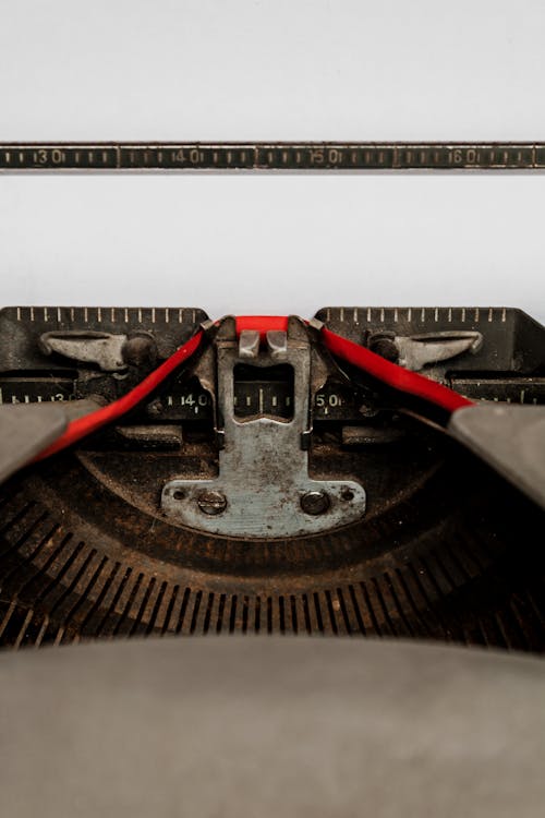 Close-up of a Vintage Typewriter 