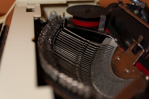 Close-Up Photo of a Vintage Typewriter