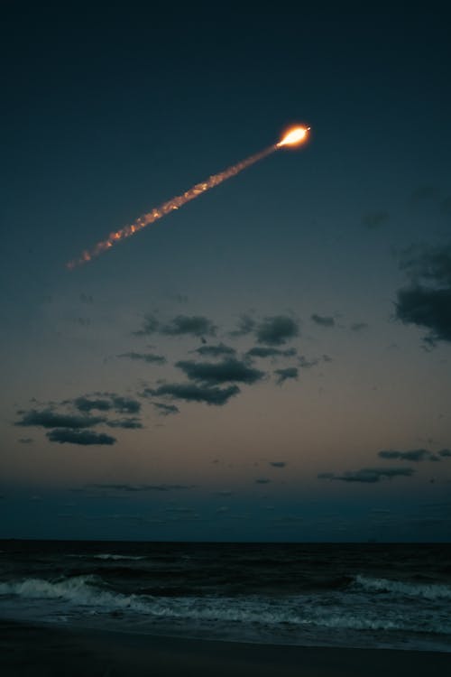 NASA, ロケット船, 光の道の無料の写真素材