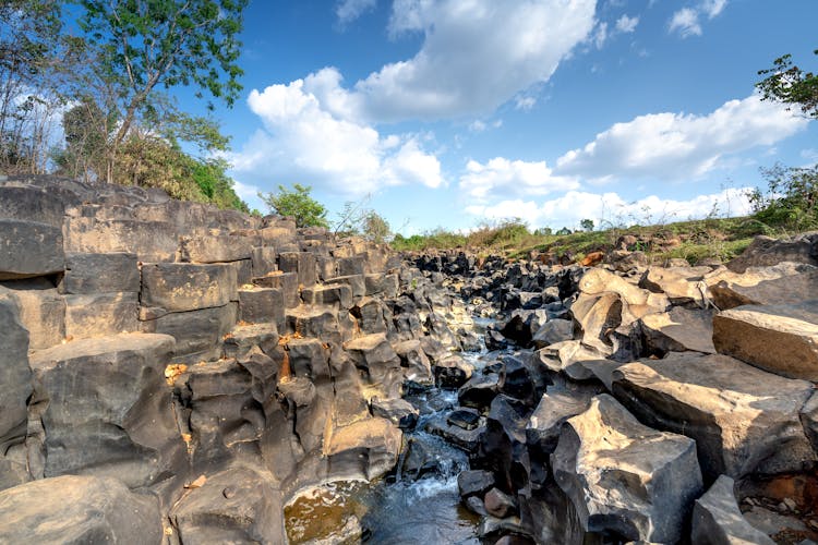 La Ruai Rock Stream, IaLy Town, Chu Pah, Gia Lai Province, Vietnam