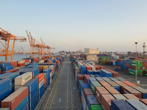 Cargo Containers in Harbor