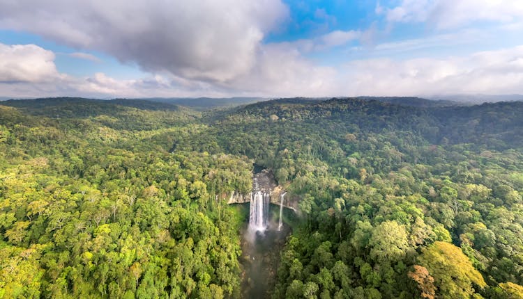 Bird's-eye View Of Kon Chu Rang Nature Reserve In Vietnam