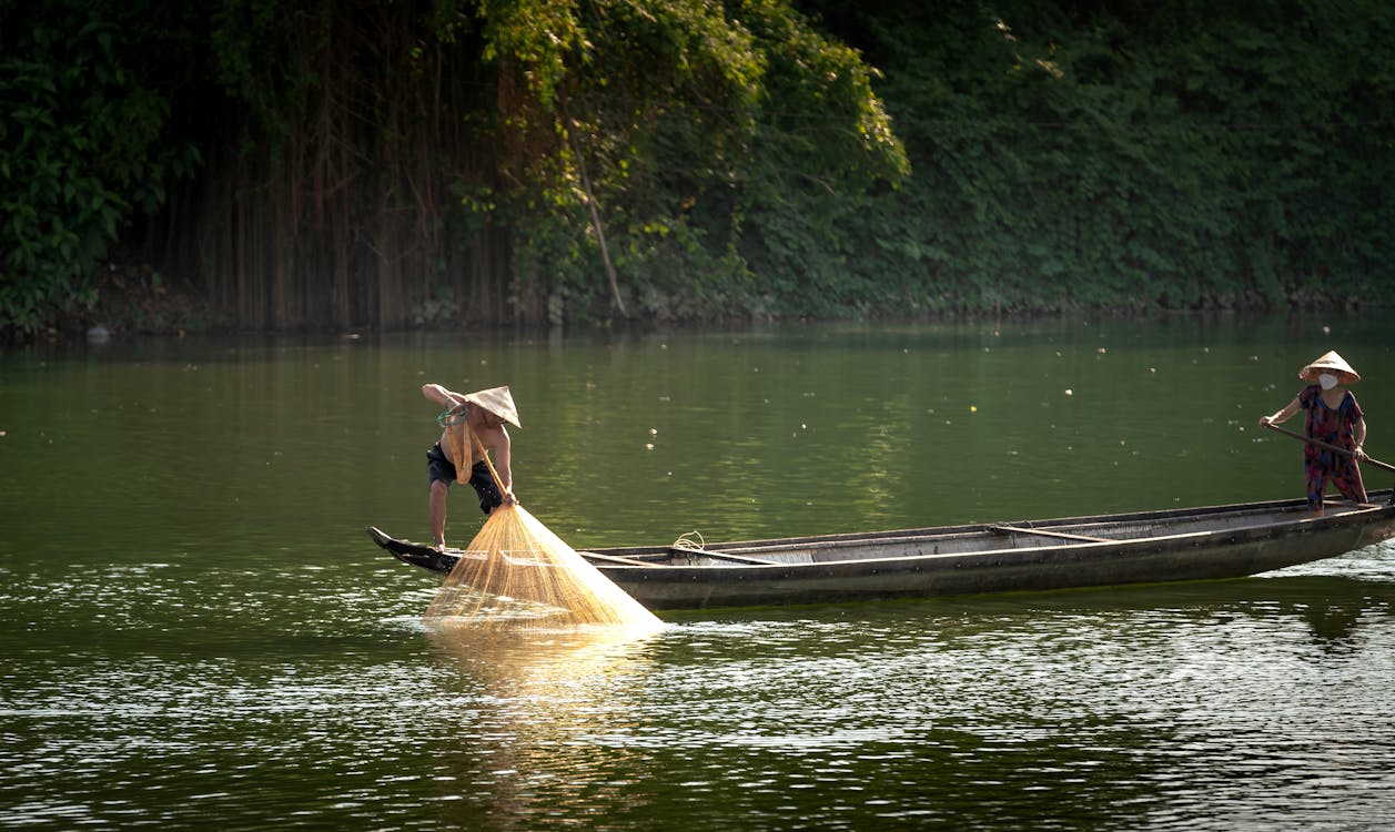 Foto profissional grátis de água, barco, canoa