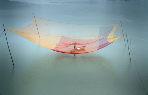 Základová fotografie zdarma na téma člun, moře, muž