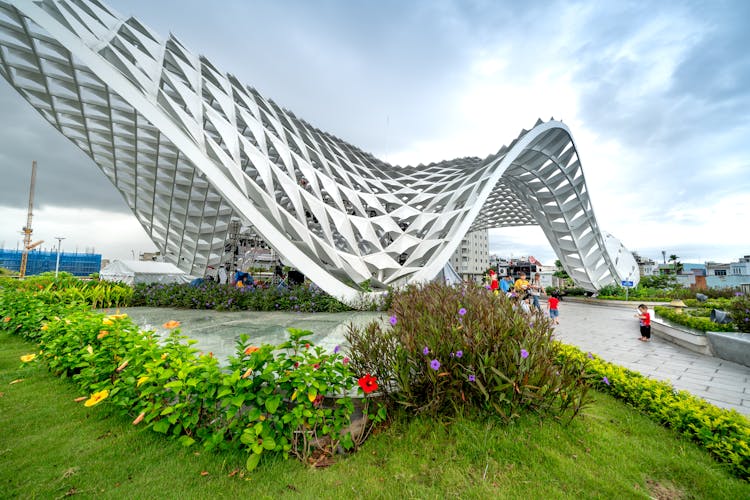 Modern Construction In The APEC Park In Vietnam