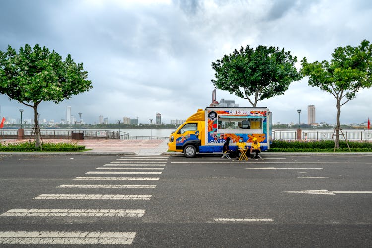 Photo Of A Food Truck On The Side Of The Road