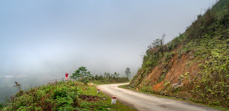 Narrow Road On Mountain