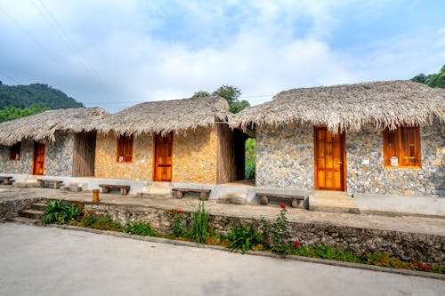 Huts in a Village 