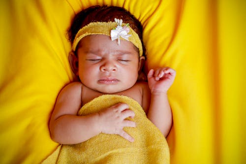Free Close-Up Photograph of an Infant Sleeping Stock Photo