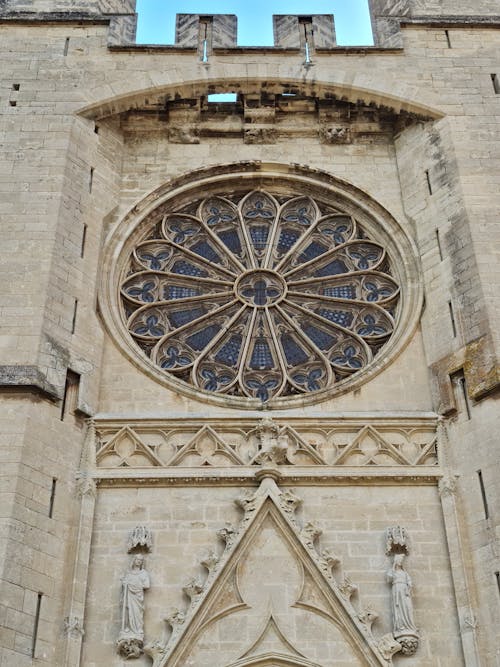 Free Low Angle Shot of Bordeaux Cathedral Exterior  Stock Photo