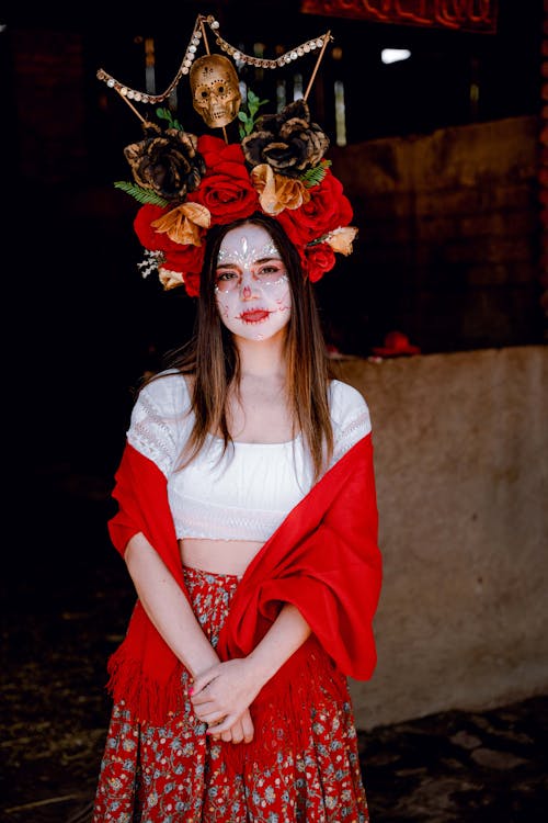 Ingyenes stockfotó a halál napja, arcfestés, catrina témában