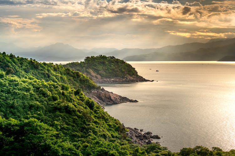 Cloudy Sky Over Islands