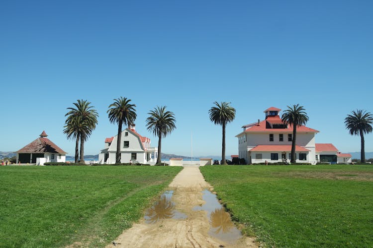 Countryside Road To The House At The Beach