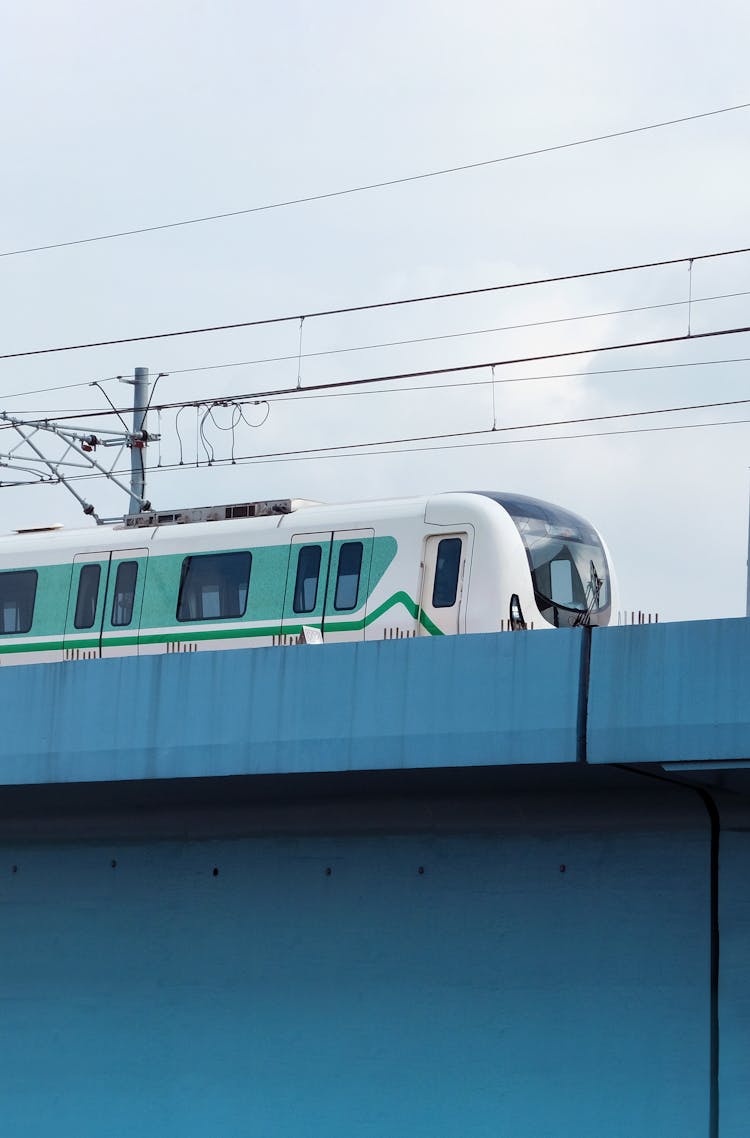 Train Under Clouds