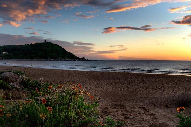 Sunset Over The Coast 