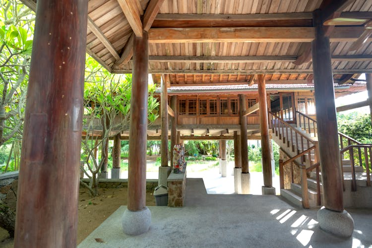 Wooden Porch With Steps