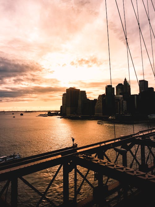 Gratis lagerfoto af arkitektur, bro, Brooklyn bridge