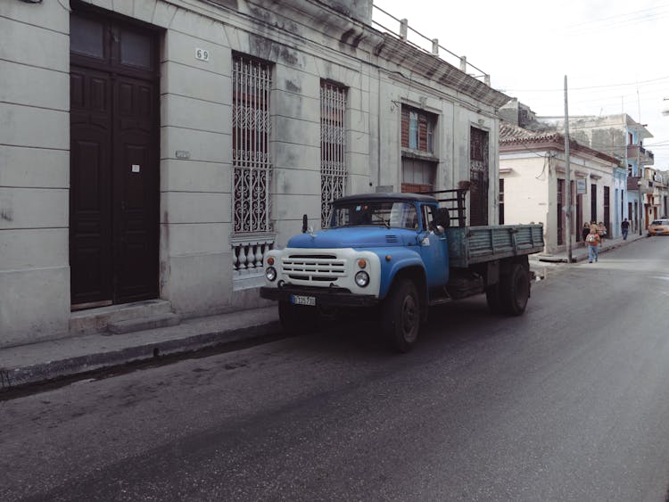 Lorry On City Street