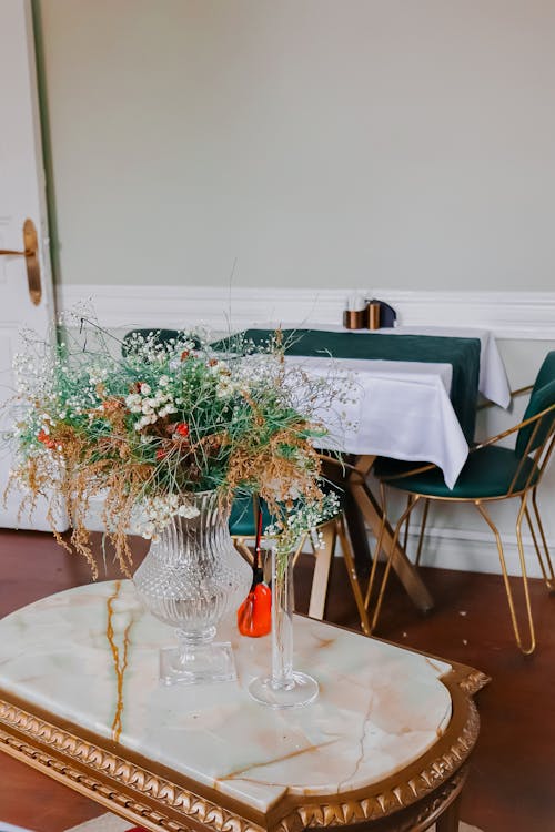 Vases with Flowers on a Table