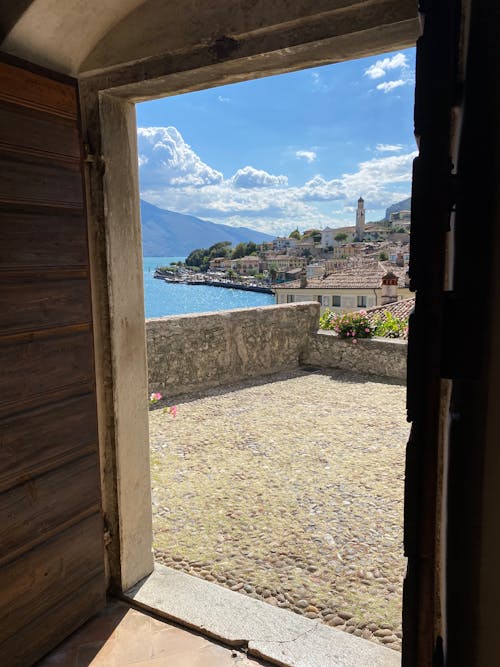 View of Coastal Town from Entrance to House