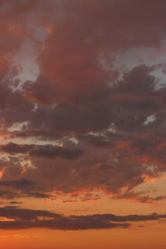 Captivating sunset view with clouds over Trabzon, Turkey. Perfect for backgrounds.