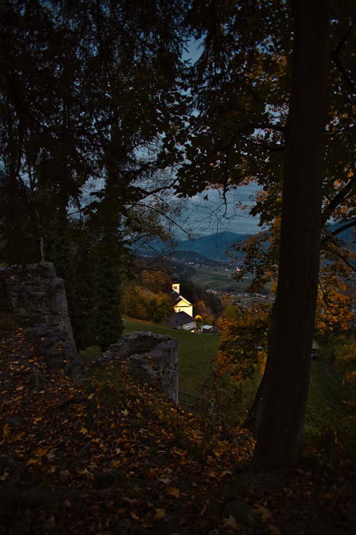 Kostnadsfri bild av byggnad, höst, kväll