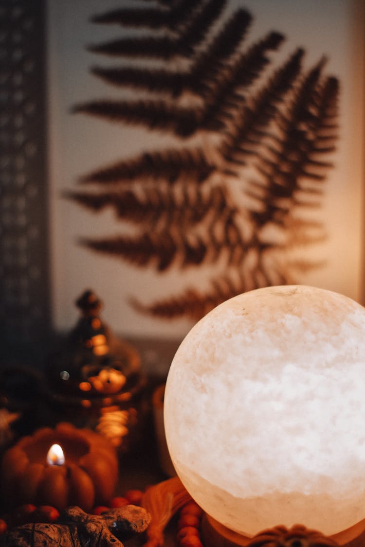 Home Altar With A Lamp