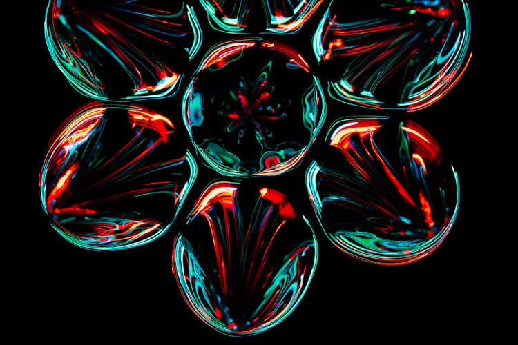 Glowing Fractals Art