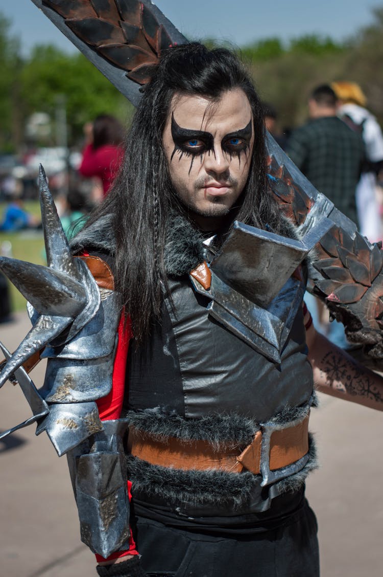 Portrait Photo Of A Man In Cosplay Costume