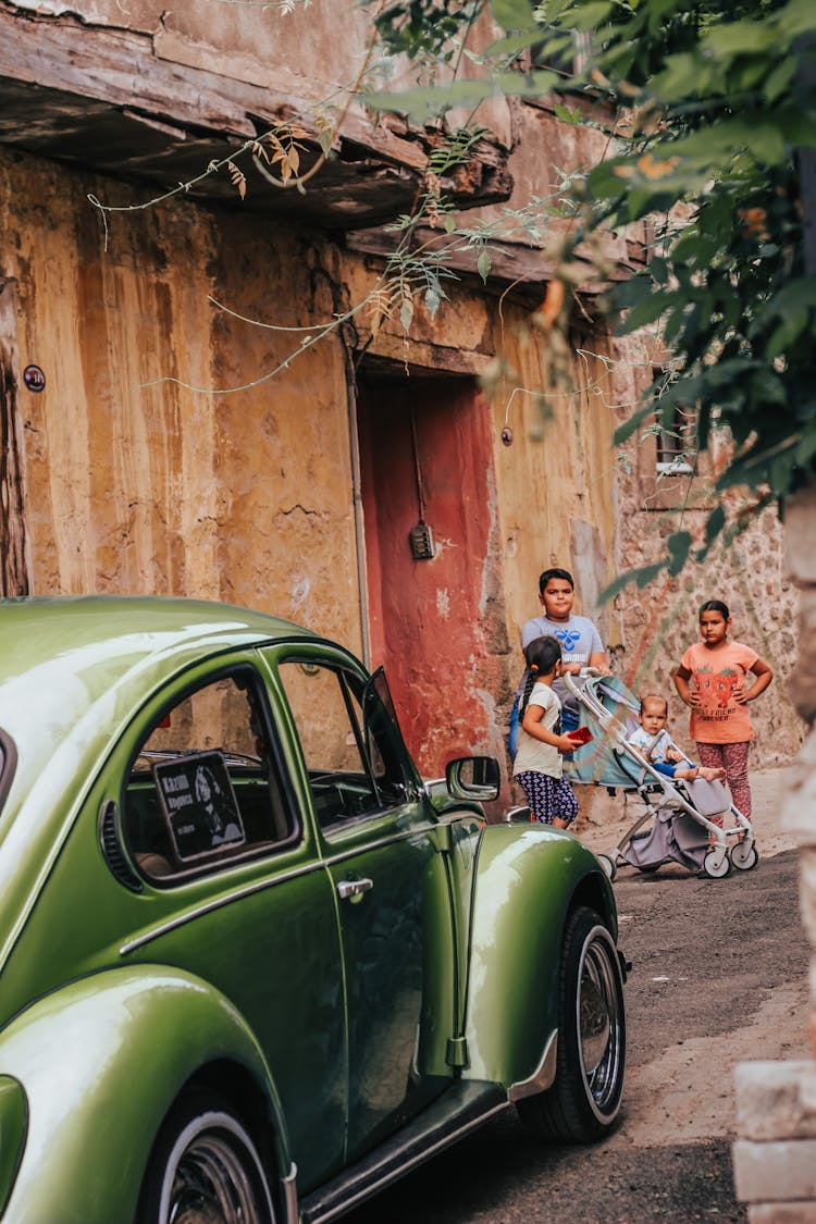 Volkswagen Beetle Near House